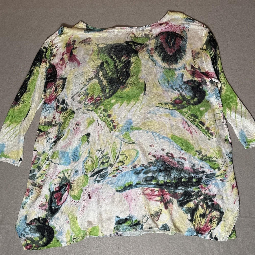 Boston Proper Women's Resort Wear Flowy Top With Sparkle Orig $98 - Picture 5 of 6